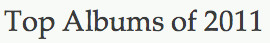 Top Albums 2011