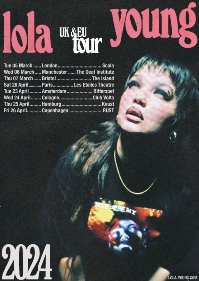 Weekend Videos: Lola Young - "Wish You Were Dead" 1 lola young tour