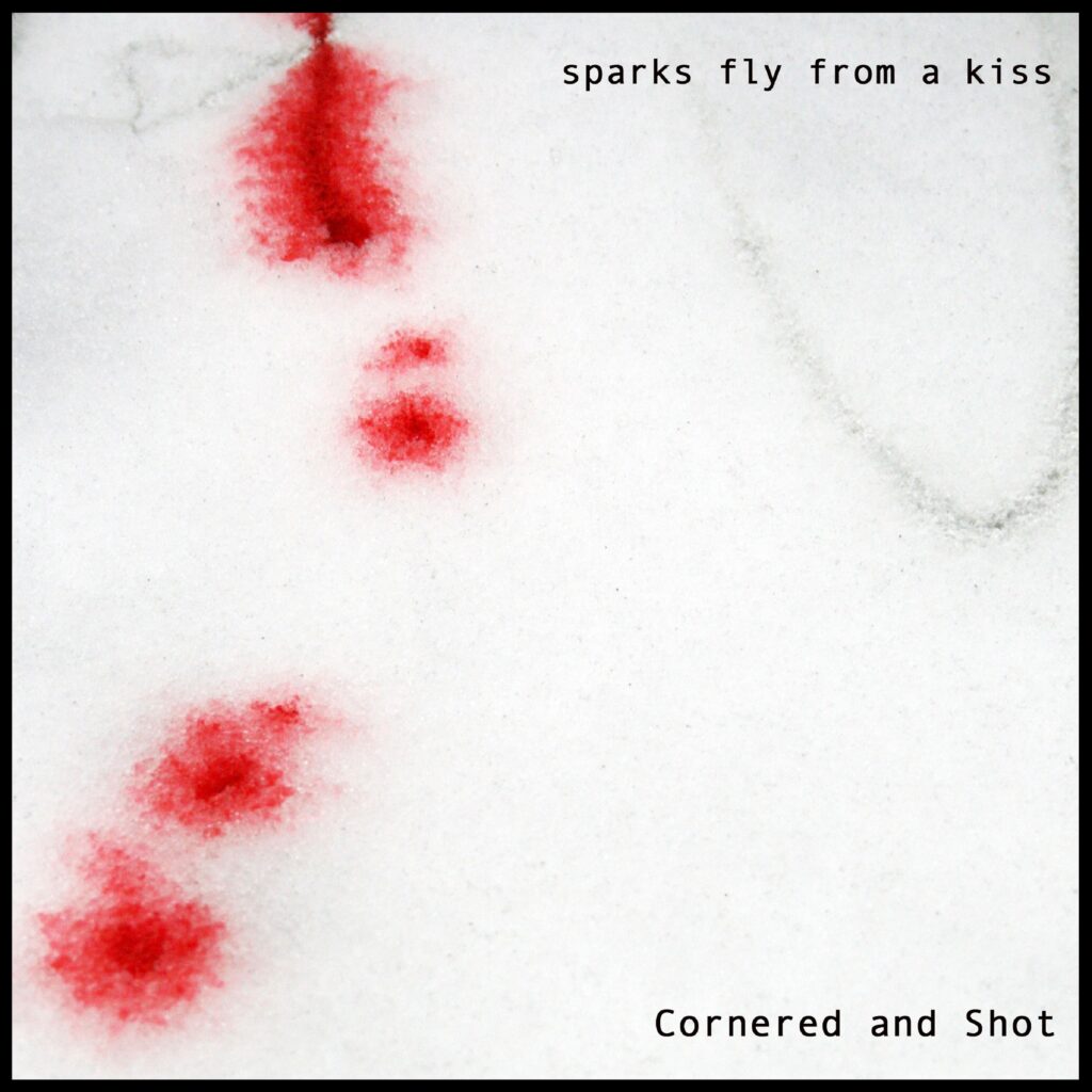 corneredandshotsquare sparks fly from a kiss