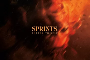 Sprints debut album cover: a blurry image of a person's face
