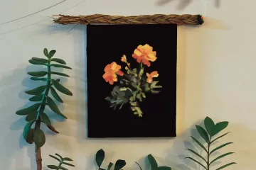 Album cover of 'The Well I Fell Into', a painting on a wall