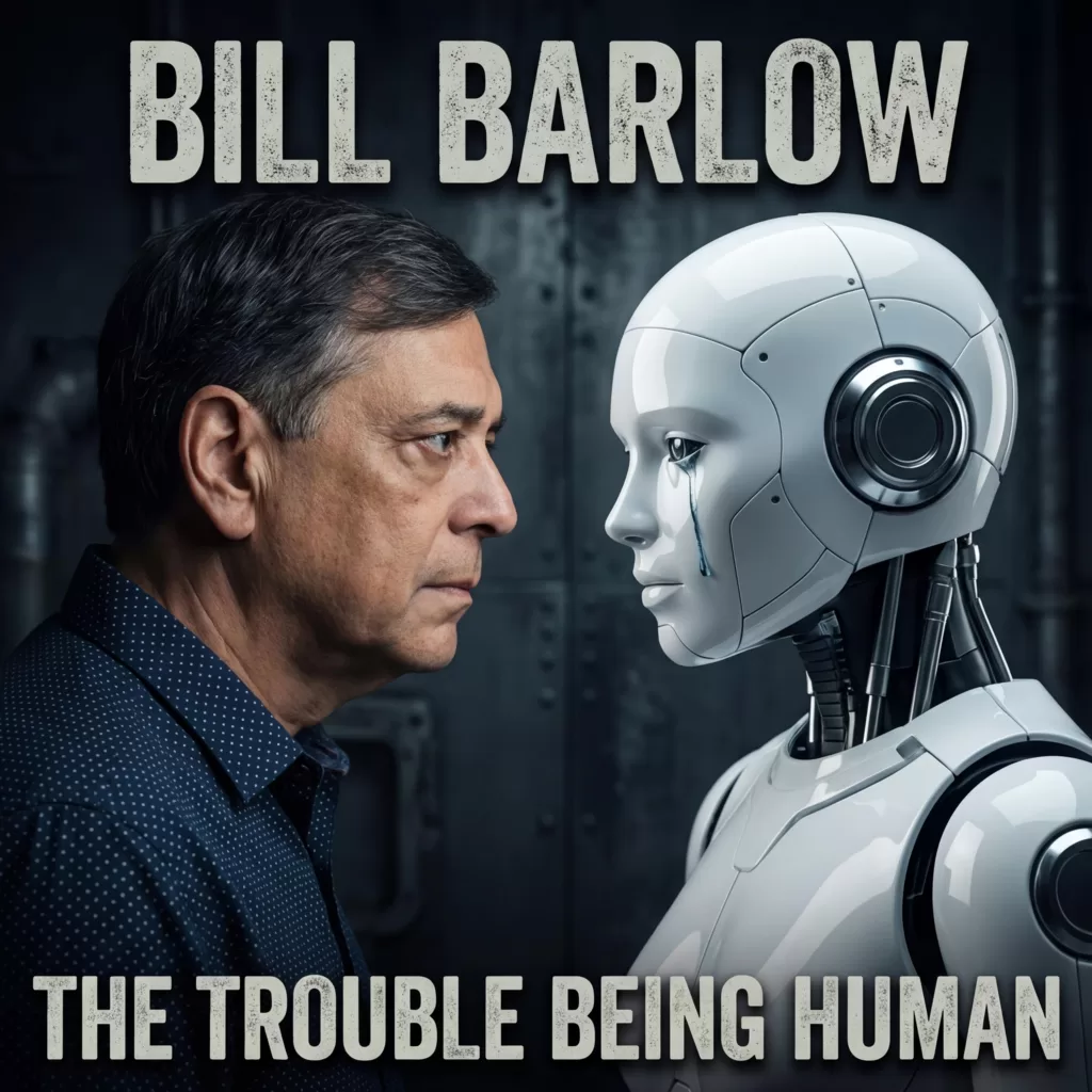 Cougar Microbes Selects: Indie/Rock May 2026 #1 15 Album Art for Bill Barlow's The Trouble Being Human - Indie/Rock May 2026 #1